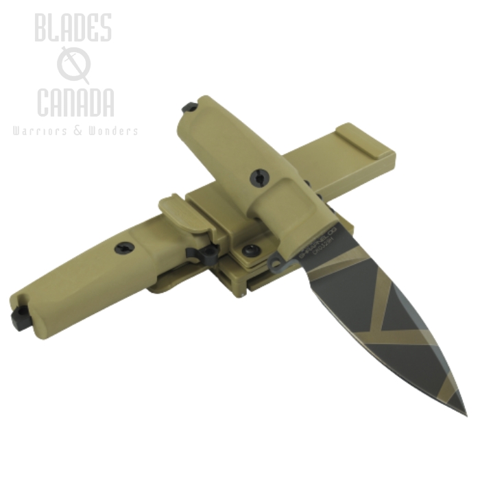 Extrema Ratio SHRAPNEL OG Fixed Blade Knife, N690, Desert Warfare Handle